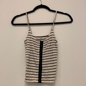 Striped, spaghetti strapped shirt